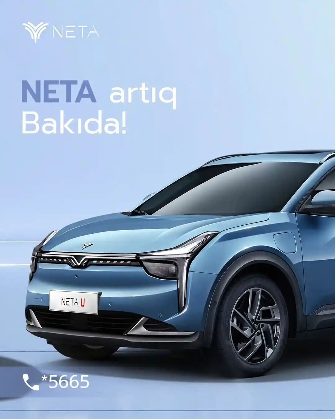 Qarşılayın! NETA Auto artıq Bakıdadır!
501 km-ə qədər yürüyüş məsafəsi vəd edən
elektrikli NETA avtomobillərilə real qənaət əldə edəcəksiniz.
Üstəlik etibarlı tərəfdaşınız NETA Auto sizə 120 000 km və ya 3 il rəsmi zəmanət verir.