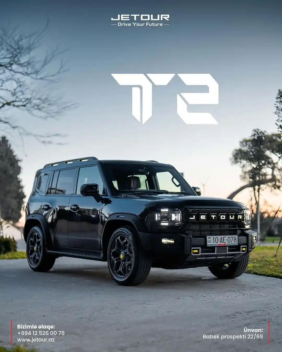JETOUR T2 ilə izdihamdan fərqlənəcəksiz!
• 2 Turbo mühərrik 254 at gücü
• 100km / 8.8 L yanacaq sərfiyyatı (Ai92)
• Ölçüləri 4785*2006*1880
• Qiymət 57 900 AZN
Ətraflı məlumat:
📲050 275 00 78
📞 012 526 00 78
📍 Ünvan: Babək pr. 22\69
🌐 www.jetour.az
#jetour #jetourazerbaijan #jetourlovers #jetourcars #JETOURT2