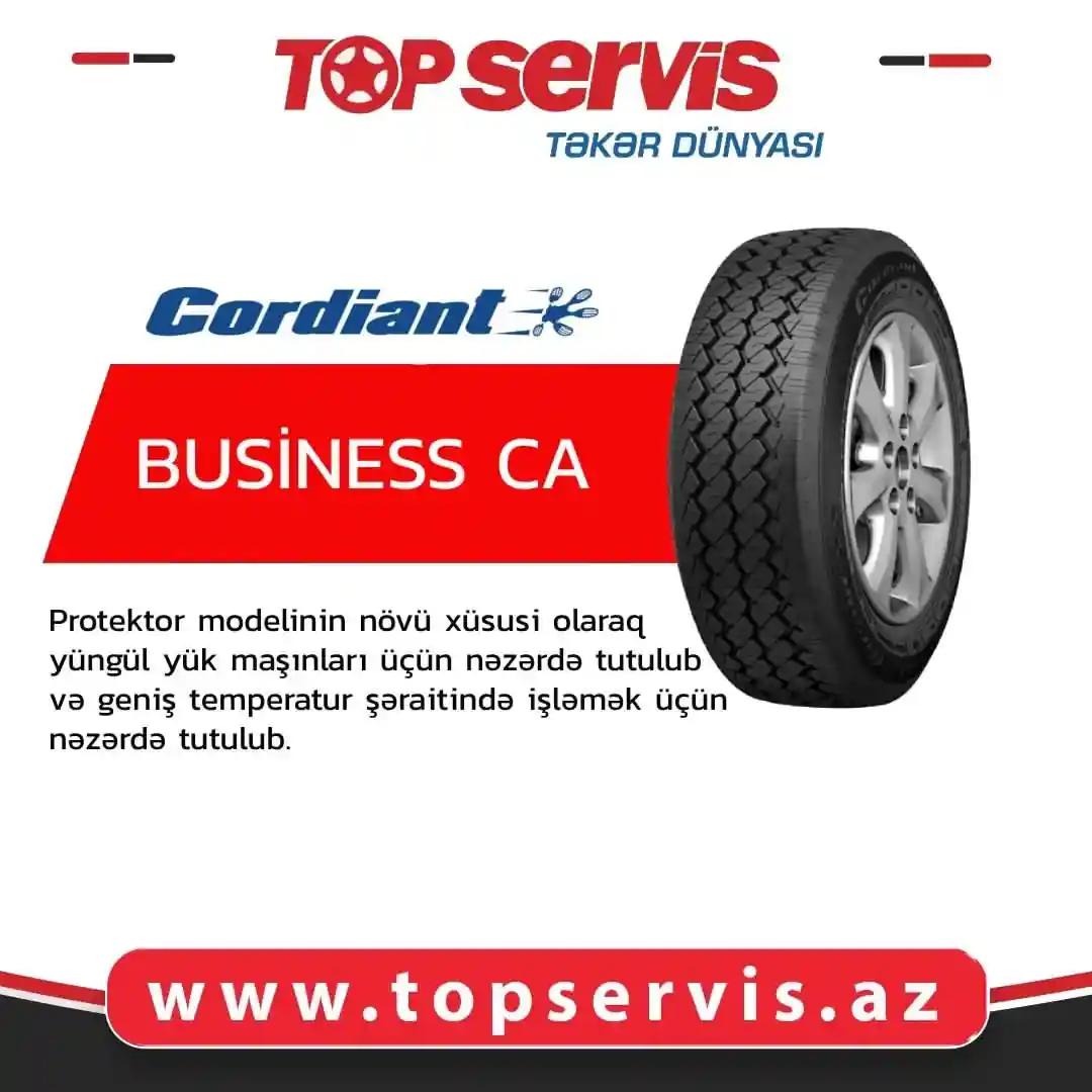 Topservis sizlərə "CORDIANT" brendinin "ROAD RUNNER", "SPORT 3",
"BUSINESS" modelini təklif edir.
📌Tam kart və Bir kartla Topservis-dən ehtiyacınız olan təkəri əldə etməyə tələsin.
Bizimlə əlaqə:
📲 (+99455) 333-11-53
📲 (+99455) 333-07-07
🌐 https://topservis.az/
