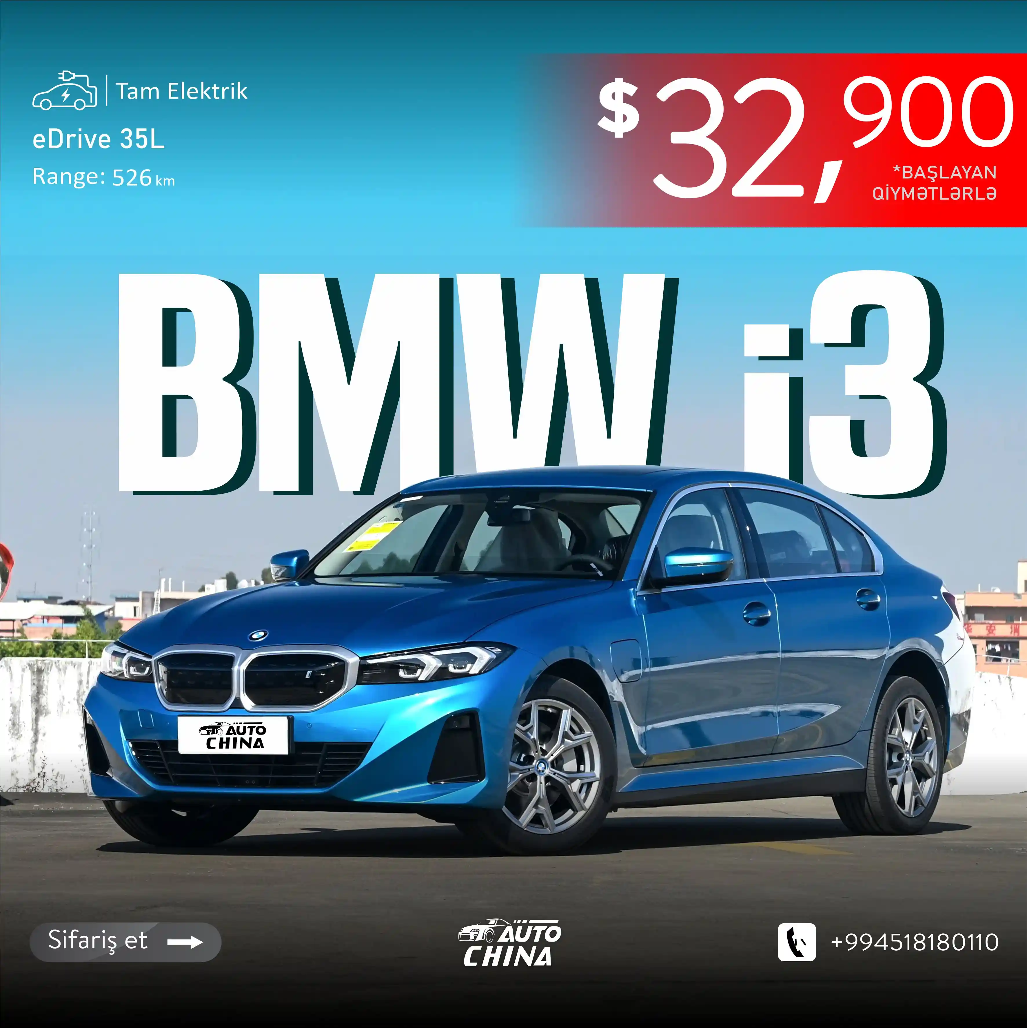🚘BMW i3 35 L
✨️Mühərrik:Tam Elektrik (range: 526km)
🔸️360° kamera
🔸️Açılabilən Panaramik Lyuk
🔸️Dəri salon
⚡️⚡️ÇİN QİYMƏTİNƏ MAŞIN AL⚡️⚡️
✔️Qiymət:32.900$-dan başlayan qiymətlərlə
✔️Yol pulu: 2000$
✔️Xidmət haqqı: 200$
📱 +994518180110
📌 AF Business House
#autochina #chinacar #cindenmasinal #bmw