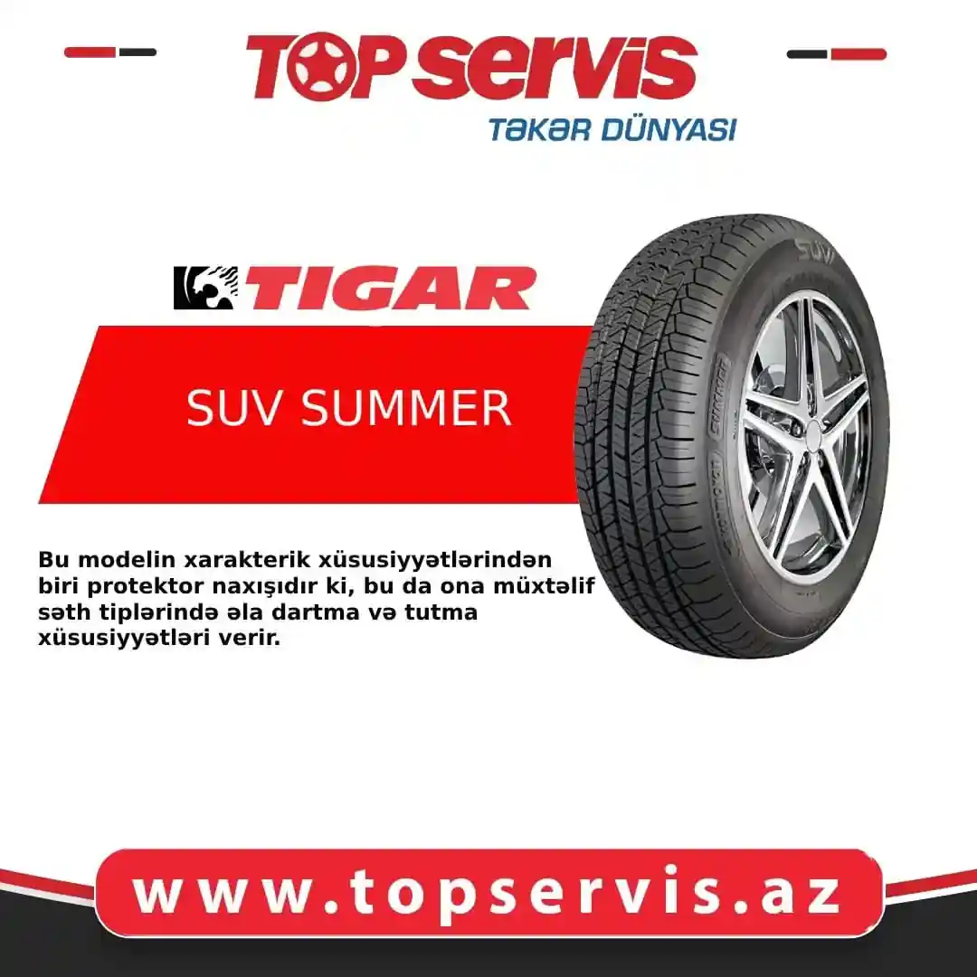 Topservis sizlərə "TIGAR" brendinin SUV SUMMER, "CORDIANT" brendinin BUSINESS modelini təklif edir.
Şirkətimiz müştərilərinə təkərləri kreditlə və ya hissə-hissə almaq üçün unikal imkan təklif edir. Topservis-dən ehtiyacınız olan təkərləri əldə etməyə tələsin.
📌Tam kart və Birkartla Topservis-dən ehtiyacınız olan təkəri əldə etməyə tələsin.
Bizimlə əlaqə:
📲 (+99455) 333-11-53
📲 (+99455) 333-07-07