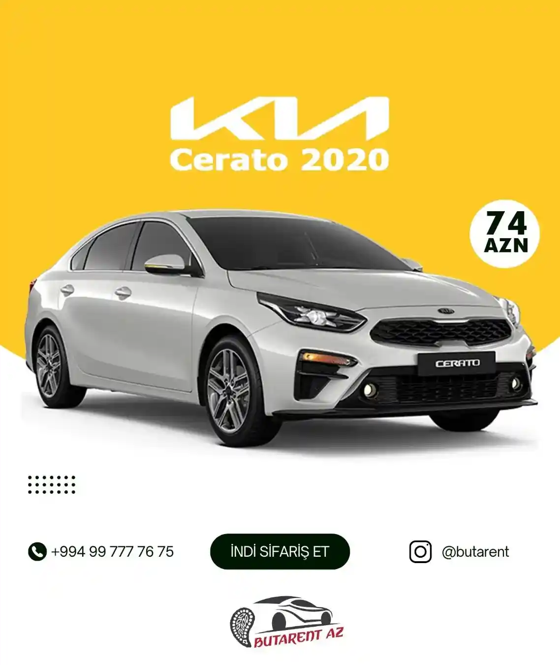 Avtomobillərin sərfəli qiymətlərlə gündəlik,həftəlik,aylıq icarəsi 🚘
✅Minimum Yaş həddi 24
✅2 illik sürücülük təcrübəsi
⬇️Ətraflı məlumat üçün / For information⬇️
📲Əlaqə:+99499 777 76 75
#rentacar #rentcar #carrental #rentacarazerbaijan #rentacarbaku #butarent #kia #kiacerato #carhirebaku #butarenacar #ceratorentacar