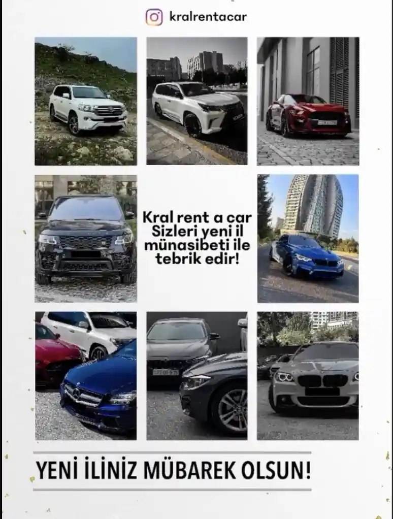 Ətraflı məlumat üçün:
www.kralrent.com 📌Bizimlə əlaqə:
📱Mob: ( +994 55)(359 99 90) (whatsapp zəng)
📱Mob: ( +994 50)(359 99 90) (whatsapp zəng)
📱Mob: ( +994 70)(359 99 90) (whatsapp zəng)
☎Tel: ( +994 12) (489 97 90)
📍Address: Nərimanov rayonu
Ə.Əlizadə 61