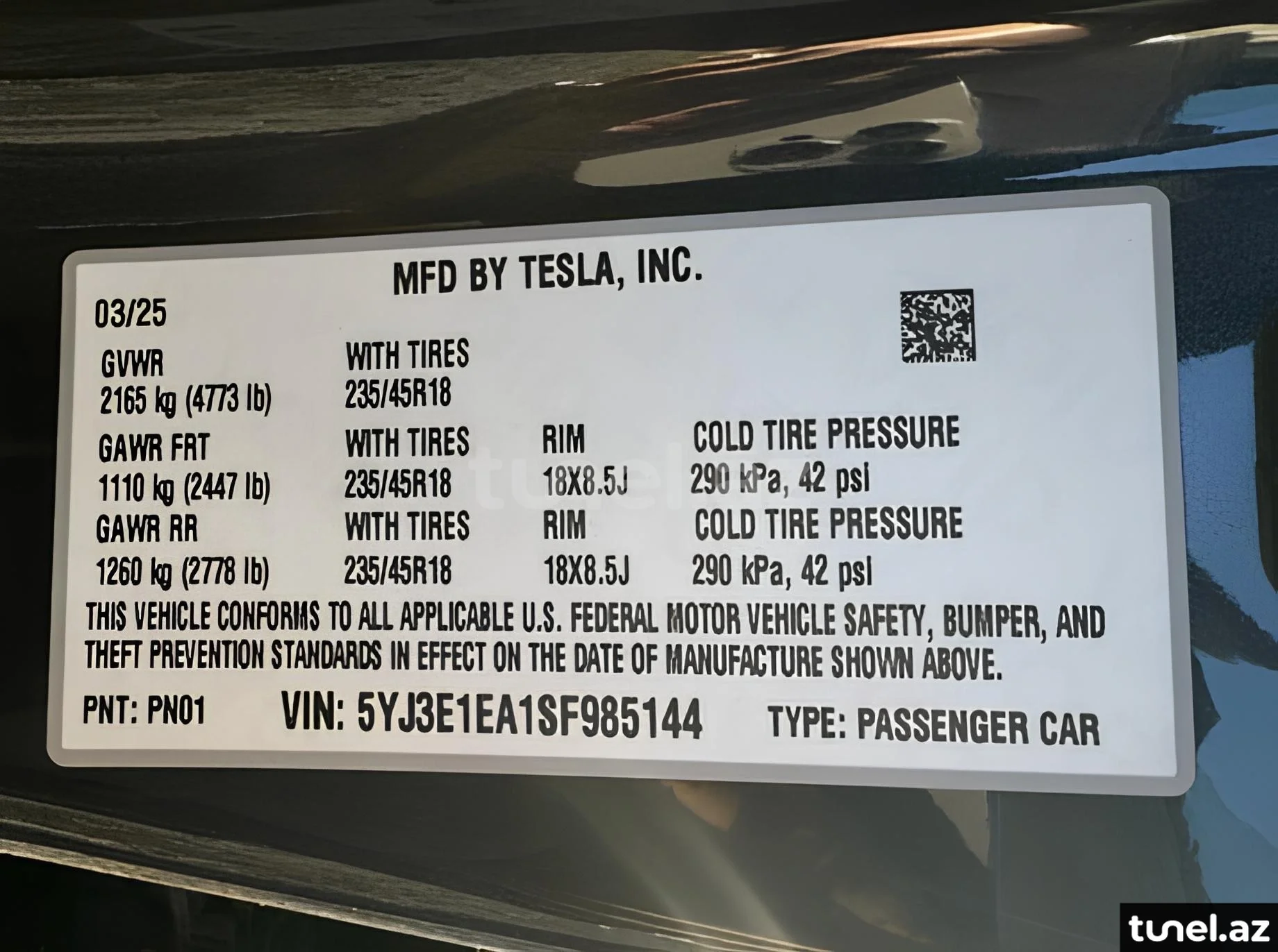 Tesla Model 3 2025