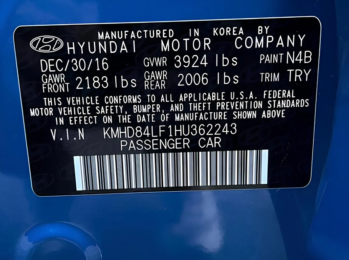 Hyundai Elantra, 2.0 L, 2017 год, 88 514 km, Баку - Цена: 23 400 ₼ - Tunel.az