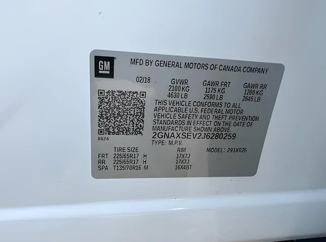 Chevrolet Equinox, 1.5 L, 2018 i̇l, 125 400 km, Bakı - Qiymət: 22 300 ₼ - Tunel.az